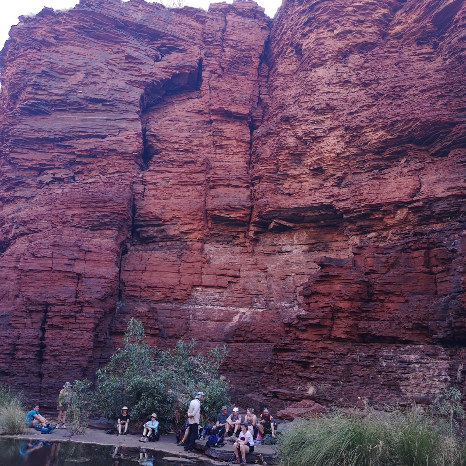 banded rock formations