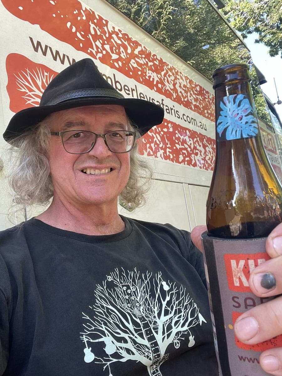 Tour guide Andy taking a selfie during a Kimberley Safari Tours adventure