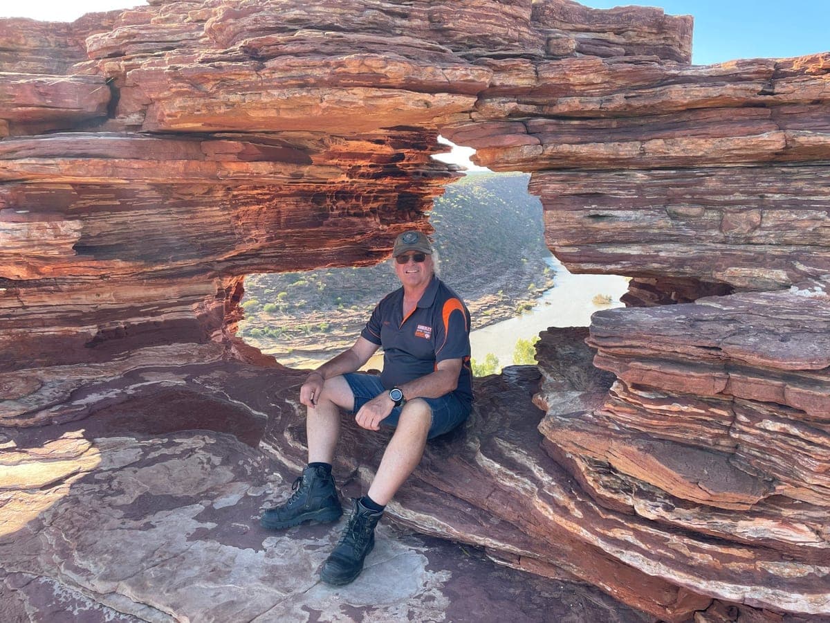 KST guide at Nature's Window, Kalbarri National Park