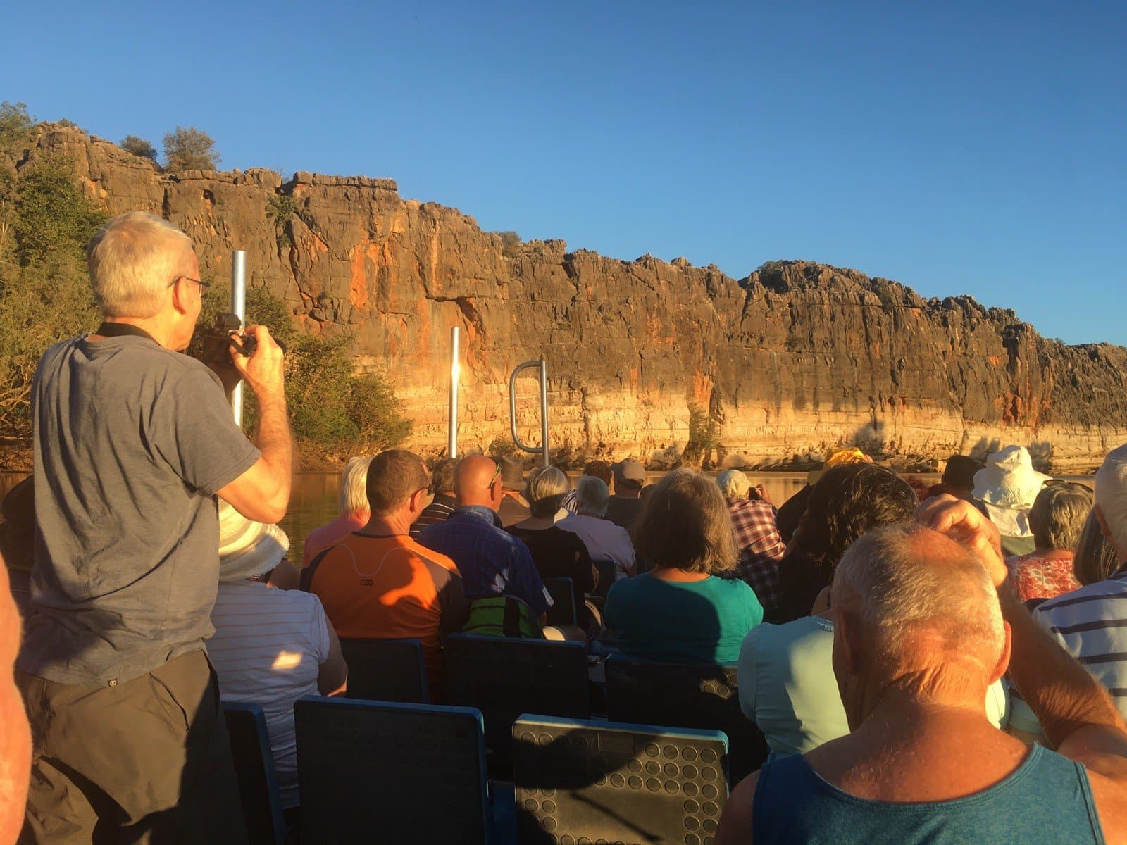 Viewing Geikie Gorge
