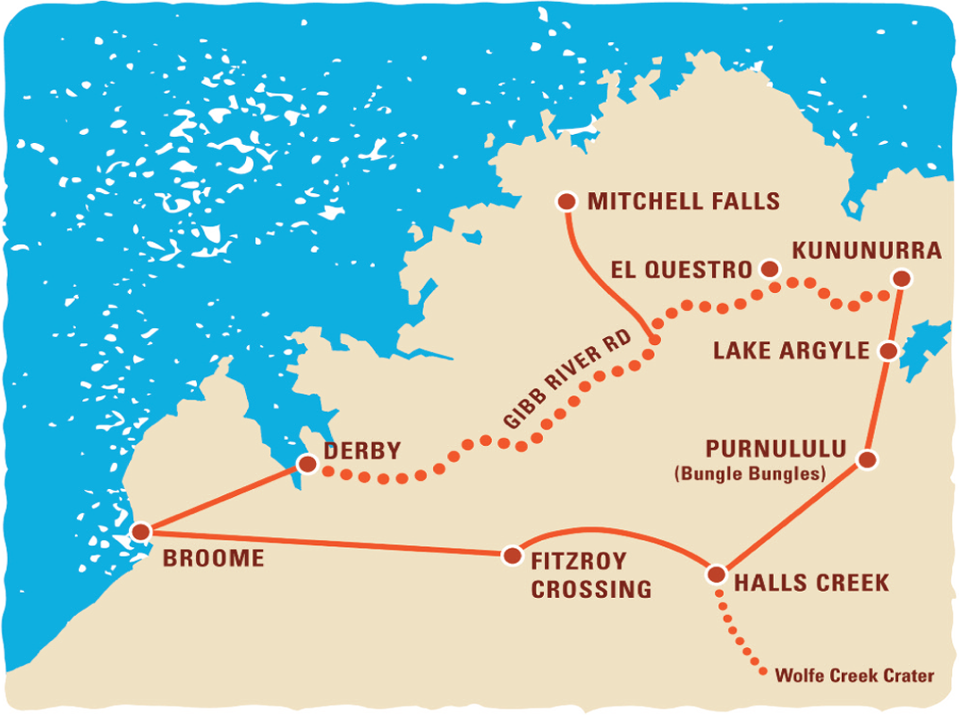 Adventurer Tour Map